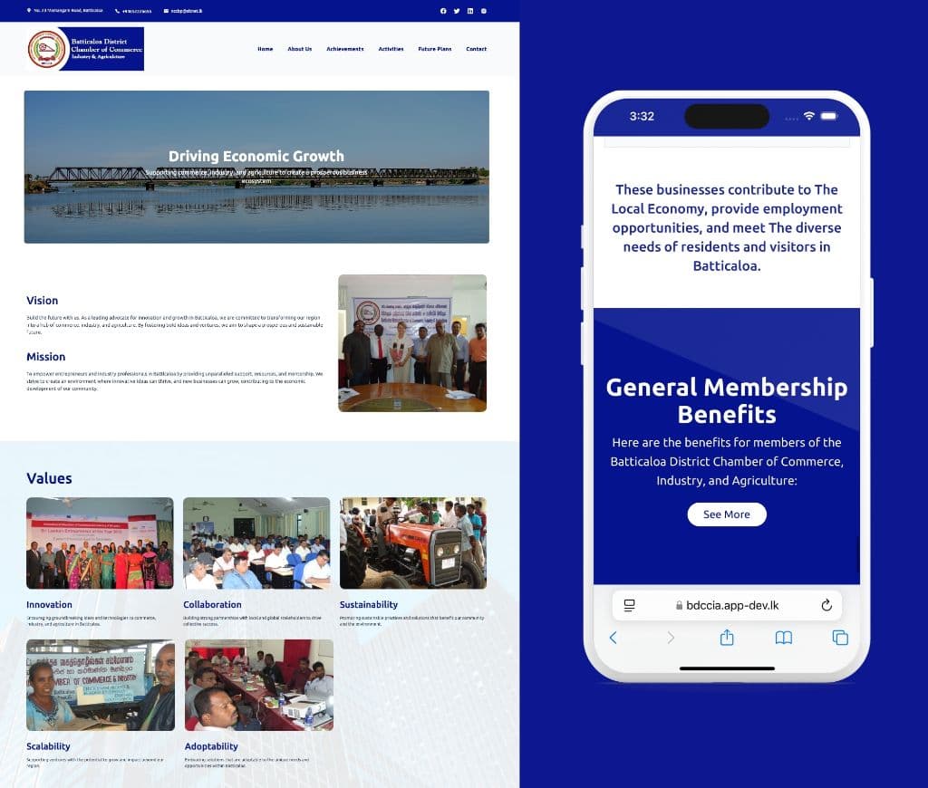 Batticaloa District Chamber of Commerce Website 1