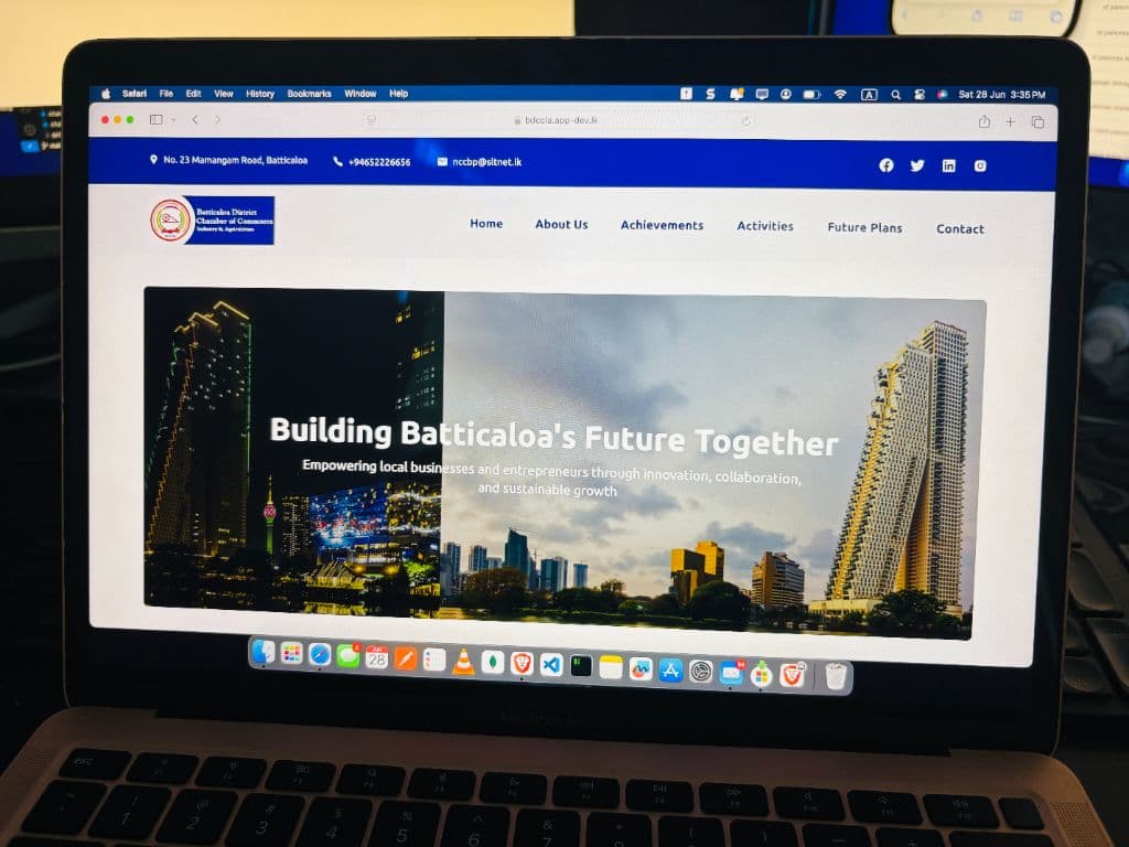 Batticaloa District Chamber of Commerce Website 7