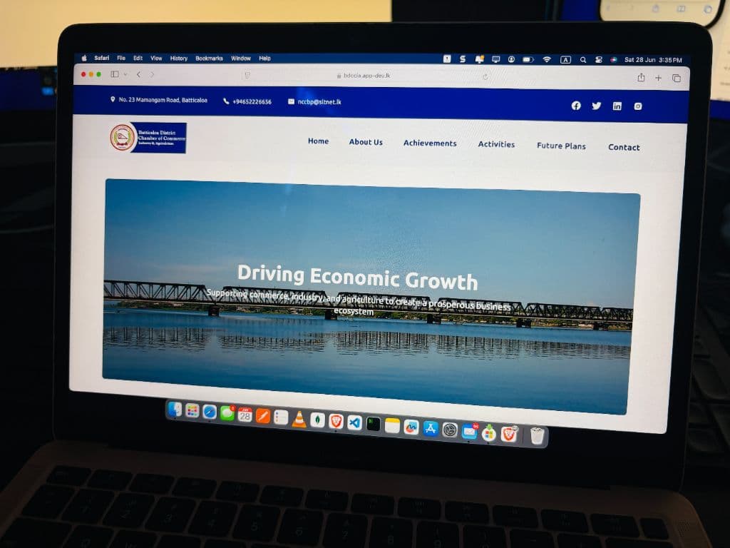 Batticaloa District Chamber of Commerce Website 6