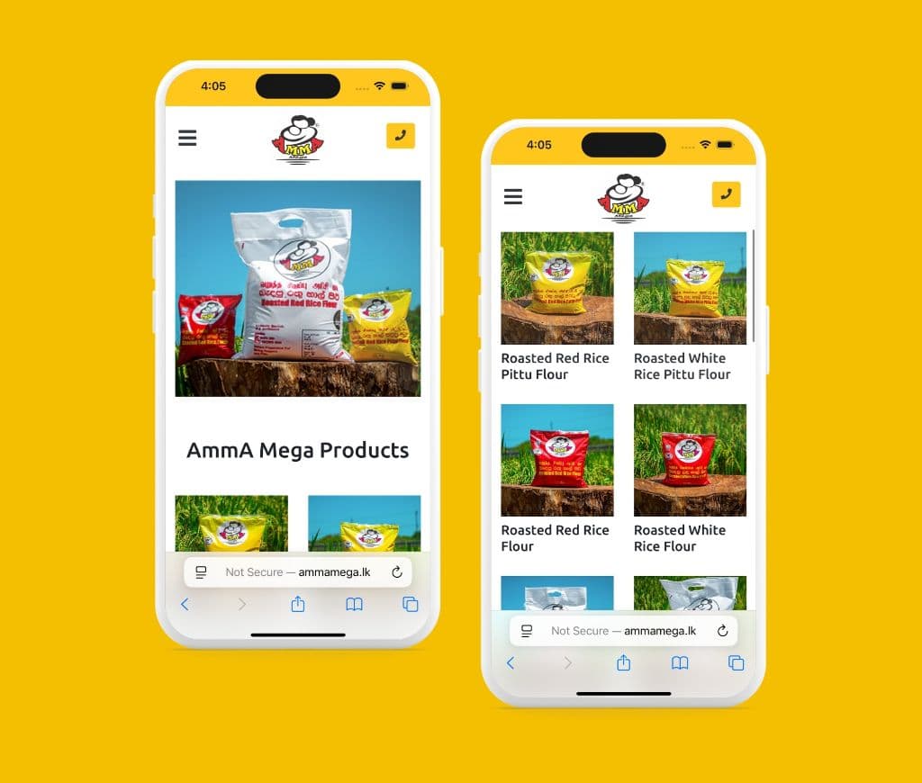 AmmA Mega Industries (Pvt) Ltd Website 3