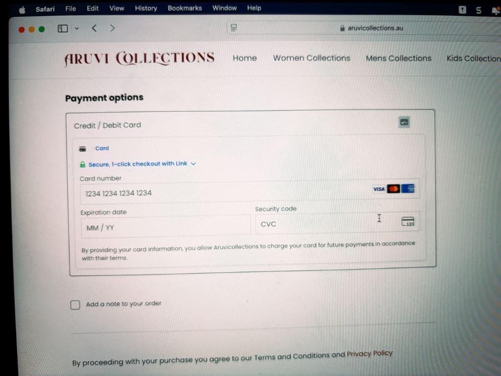 Aruvi Collection E-commerce Website 12
